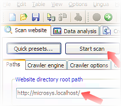 create sitemap scan website