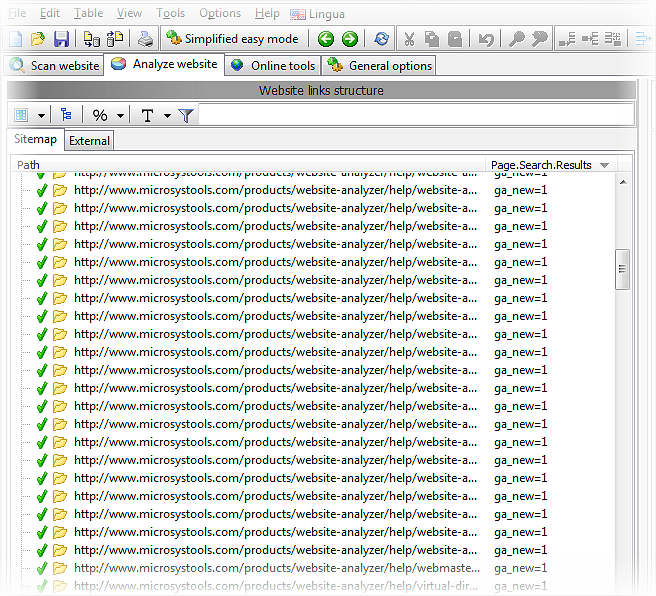 custom search results