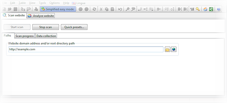 finding and configuring scan options